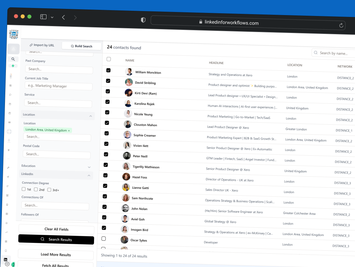 Find Leads - LinkedIn Search
