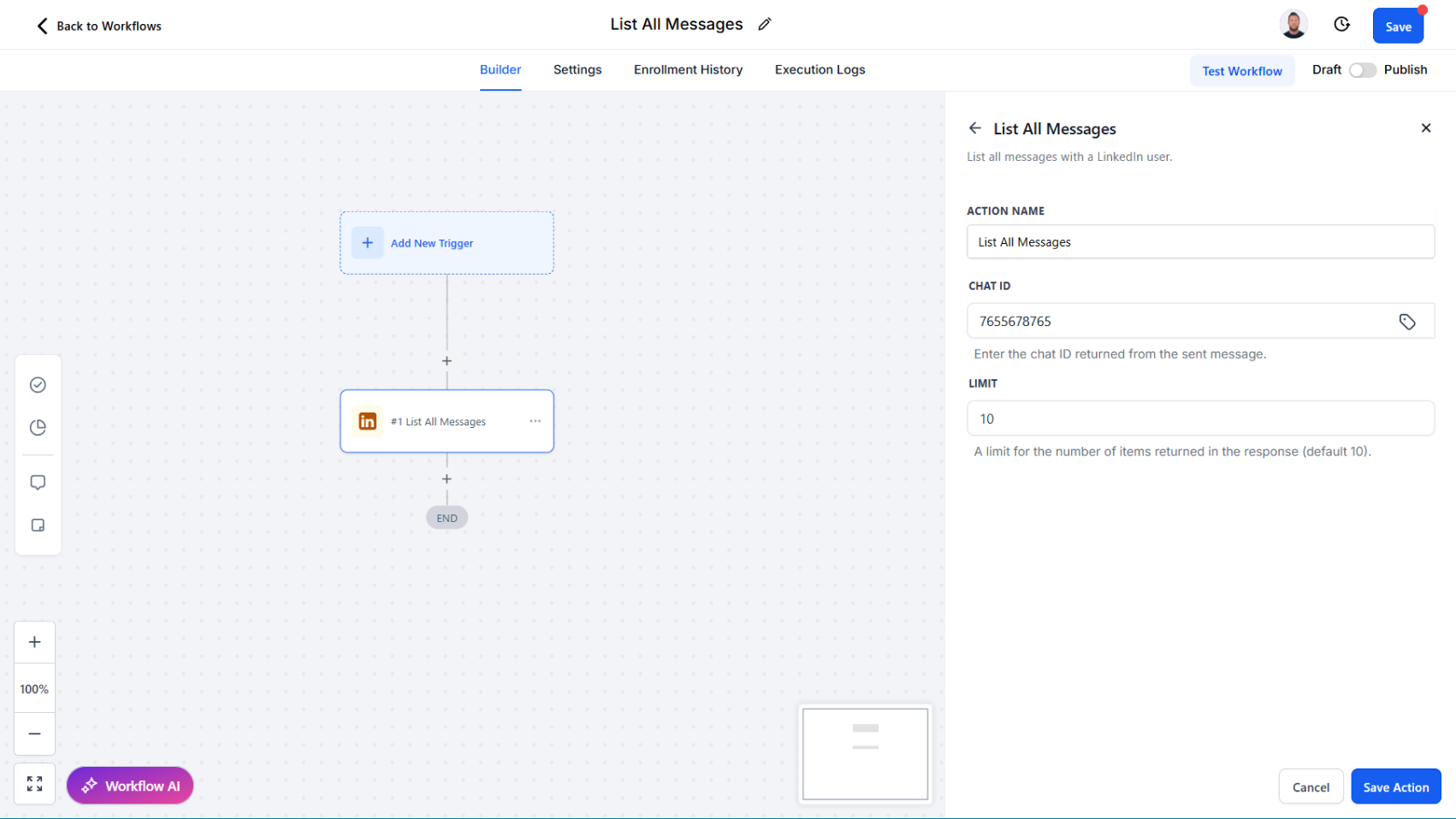 List All Messages